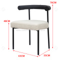 Minimalist microfiber leather dining chair